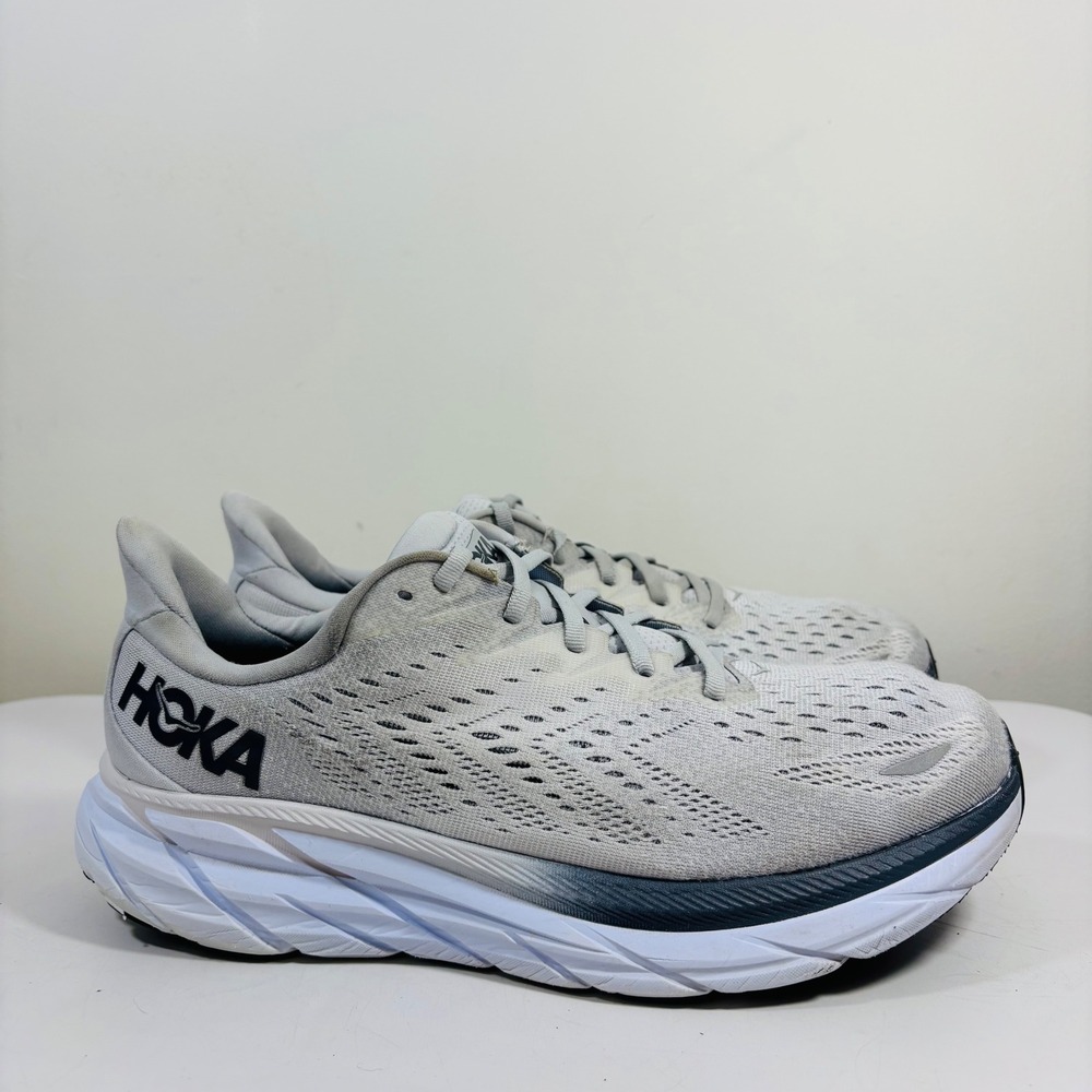 Hoka One One Clifton 8 Men's Size 10 Lunar Rock Nimbus Cloud 1121374‎ LRNC